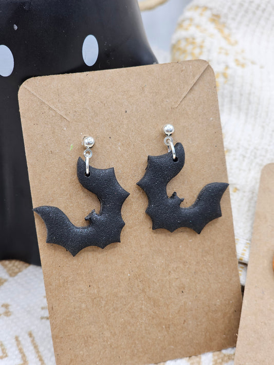 Bat  - Halloween selection #3 Polymer Clay Earrings