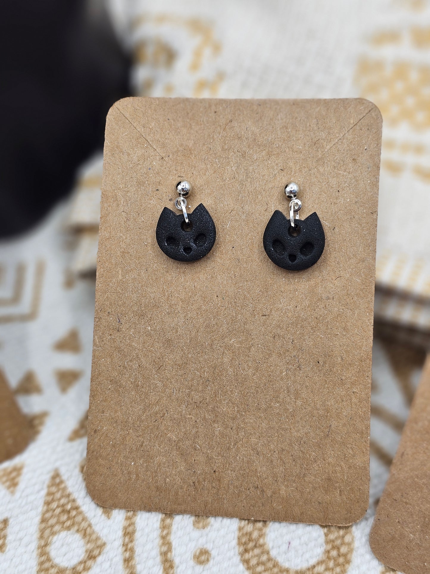 Black Cat Halloween selection Polymer Clay Earrings