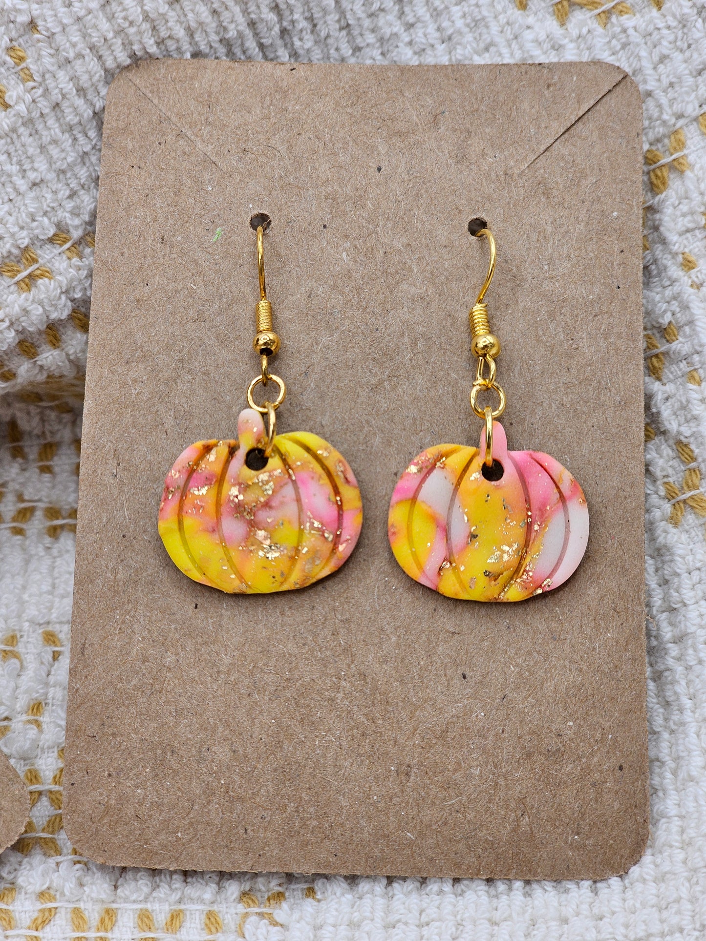 Pumpkin Autumn collection #2 polymer Clay Earrings