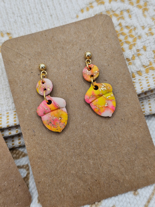 Acorn 2  - Autumn selection #3 Polymer Clay Earrings